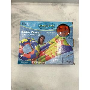Vintage Sand N Sun Radio Waves Pool Float VERY RARE HTF